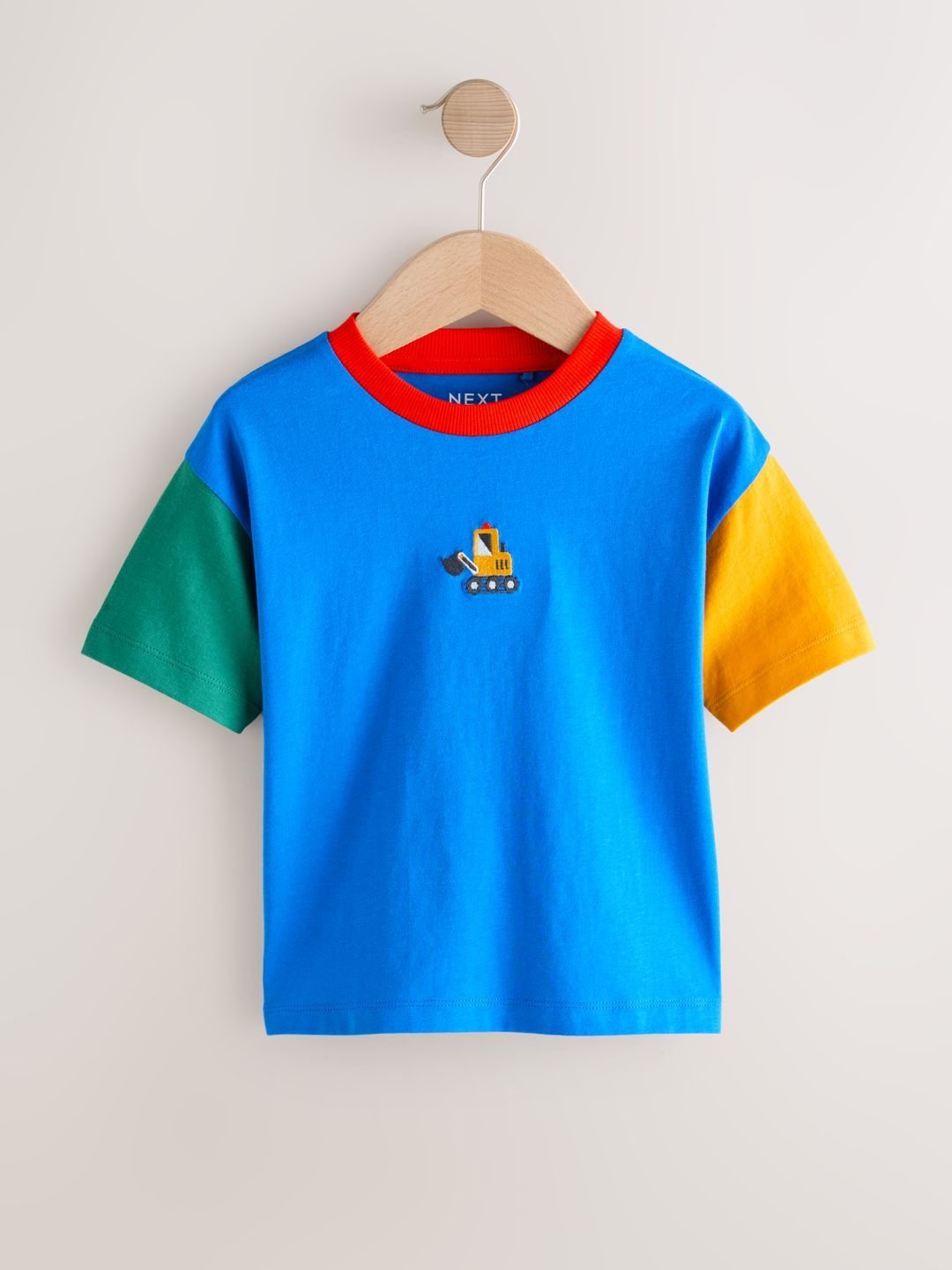 NEXT Boys Colourblocked Printed Pure Cotton T-Shirt-picture-43
