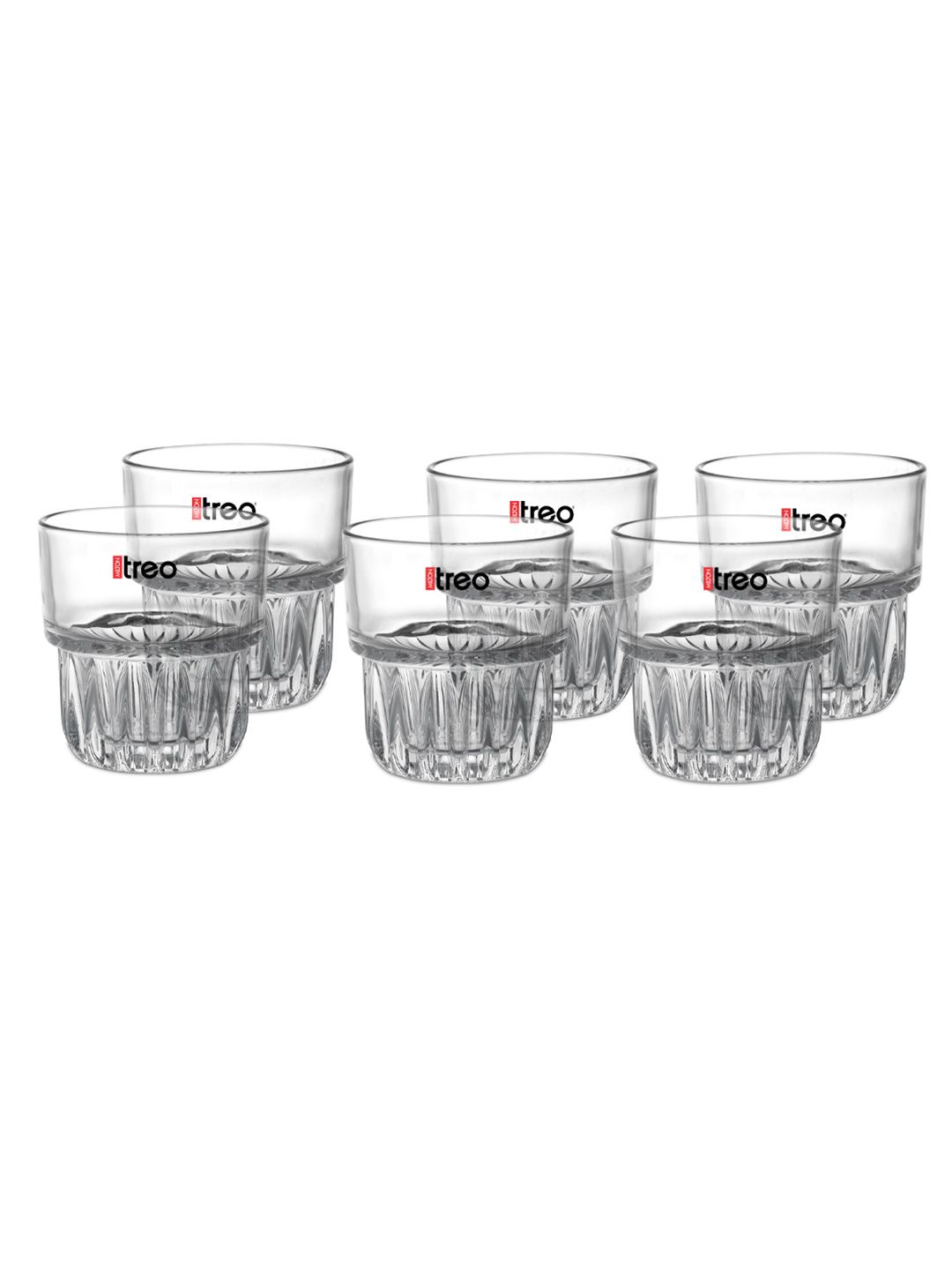 Treo Empress Transparent Crystal Clear Juice Tumbler Glass Set 140 ml-image-23