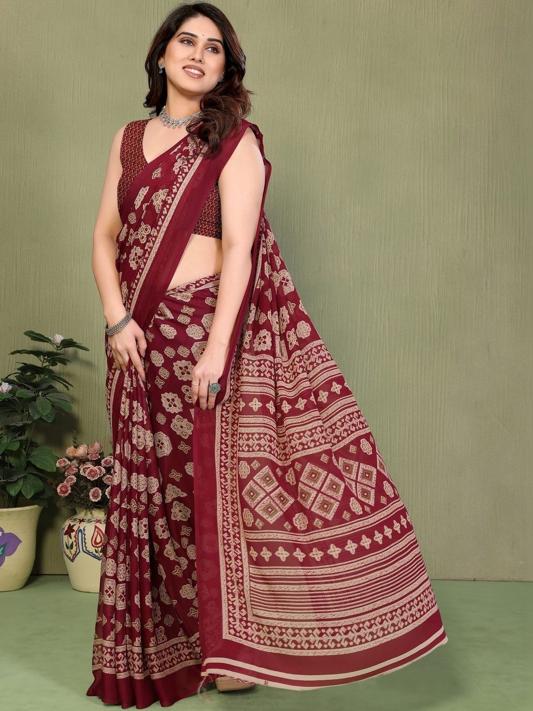 vj fashion Ethnic Motifs Pure Georgette Saree-picture-25