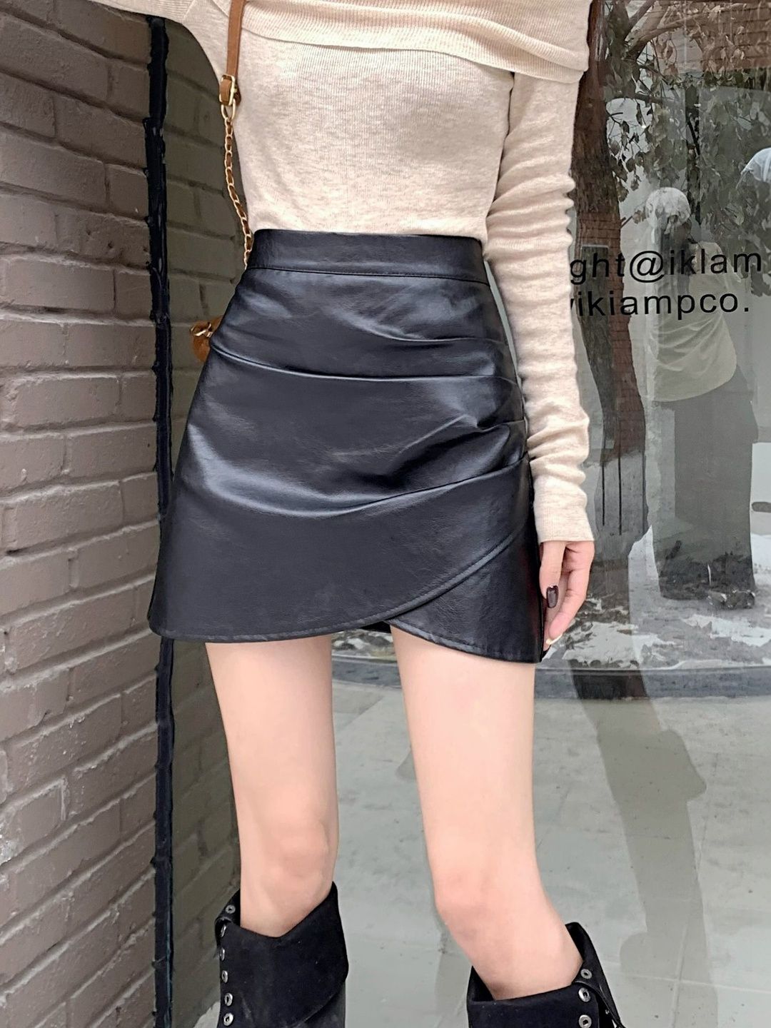 HERE&NOW Mini-Length Wrap Skirts-picture-12