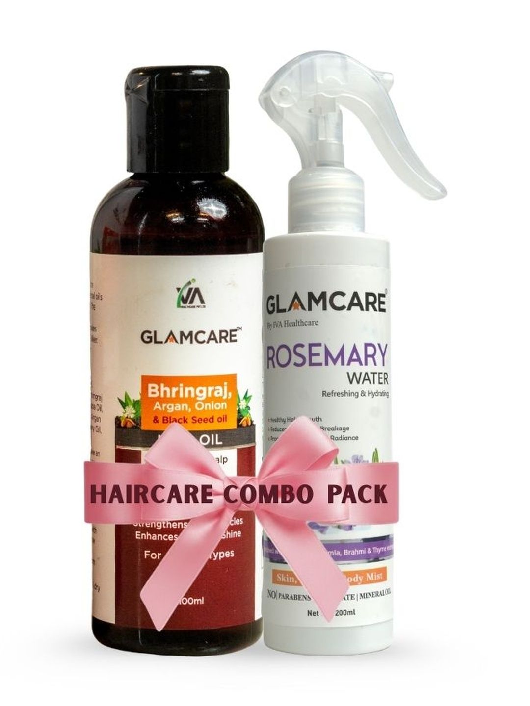 Glamcare Set Of 2 Bhringraj Hair Oil - 100 ml & Rosemary Water Spray- 200 ml-image-43