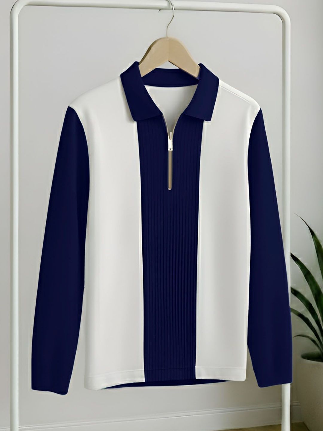 AUSK Men Colourblocked Polo Collar T-shirt-picture-31