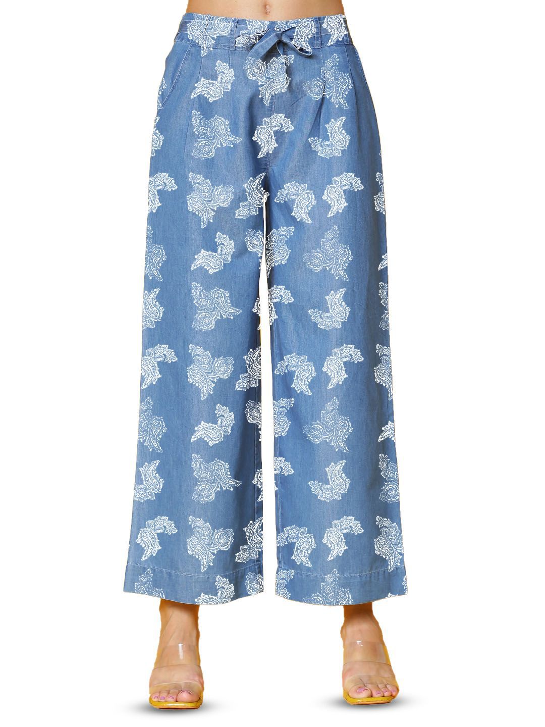 Novio Women Paisley Printed Palazzos-picture-38