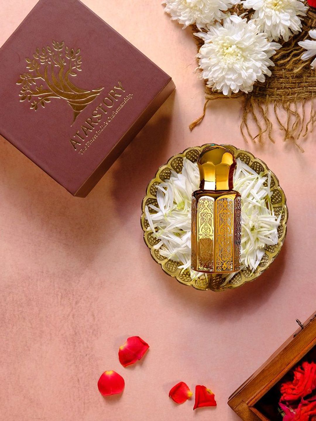 ATARSTORY Set Of 2 White Oudh & Rosa Luxure Long Lasting Attar- 12 ml Each-image-13