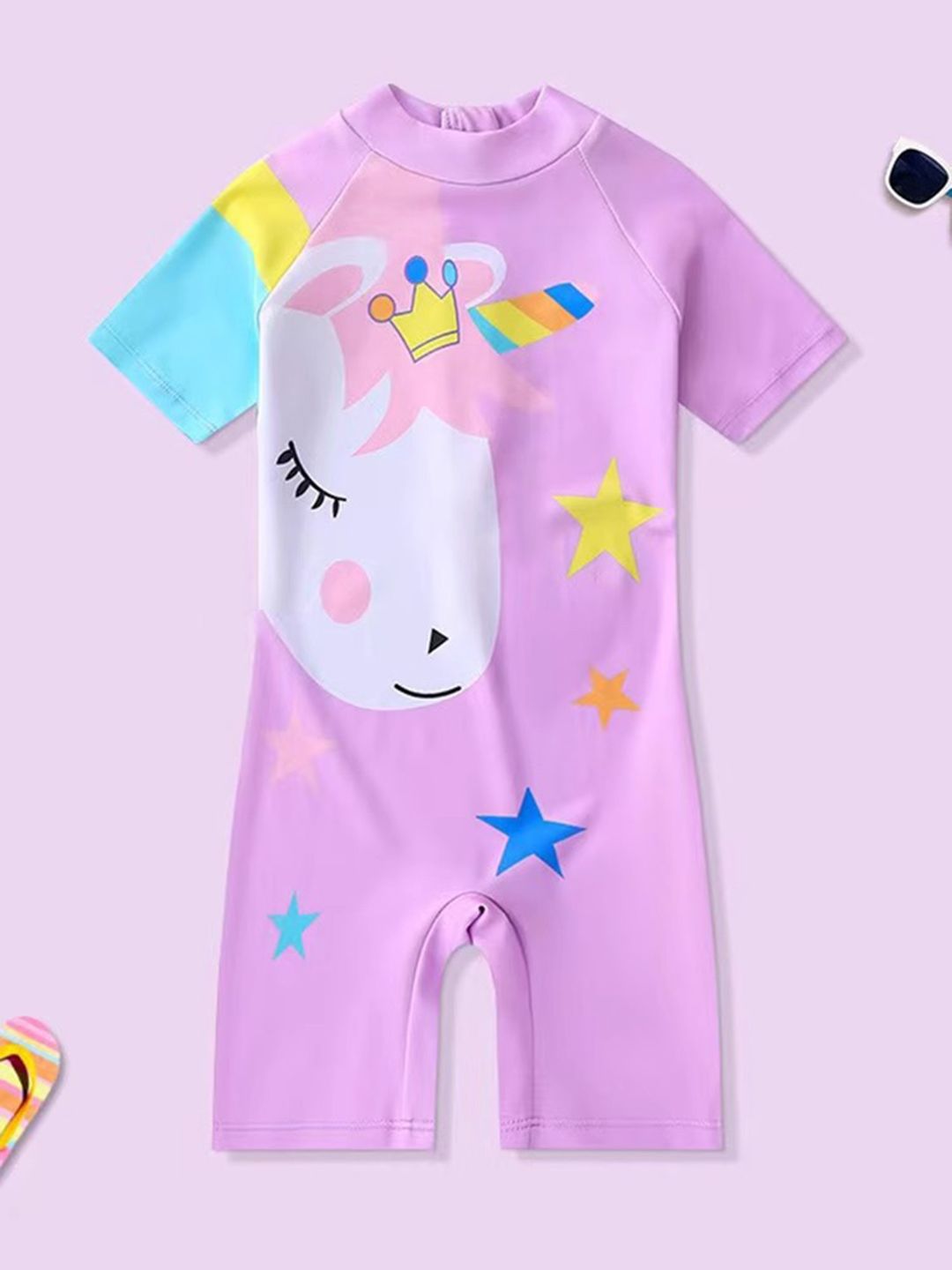 YK Girls Printed Round Neck Legsuit-picture-46