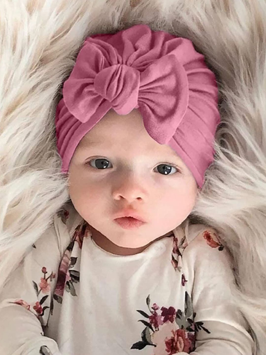 The Little Lookers Kids Cotton Bow Knot Cap Beanie-picture-30