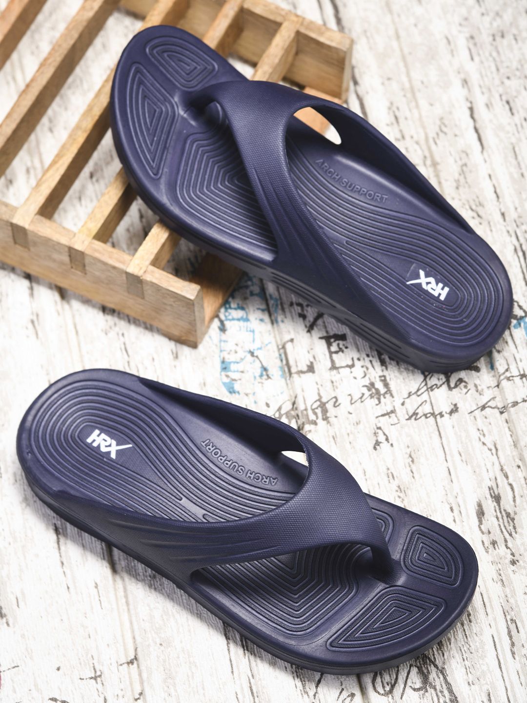 HRX by Hrithik Roshan Men Rubber Thong Flip-Flops-picture-48