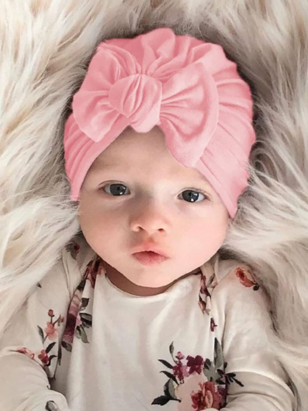 The Little Lookers Girls Bow Knot Cotton Beanie-picture-29