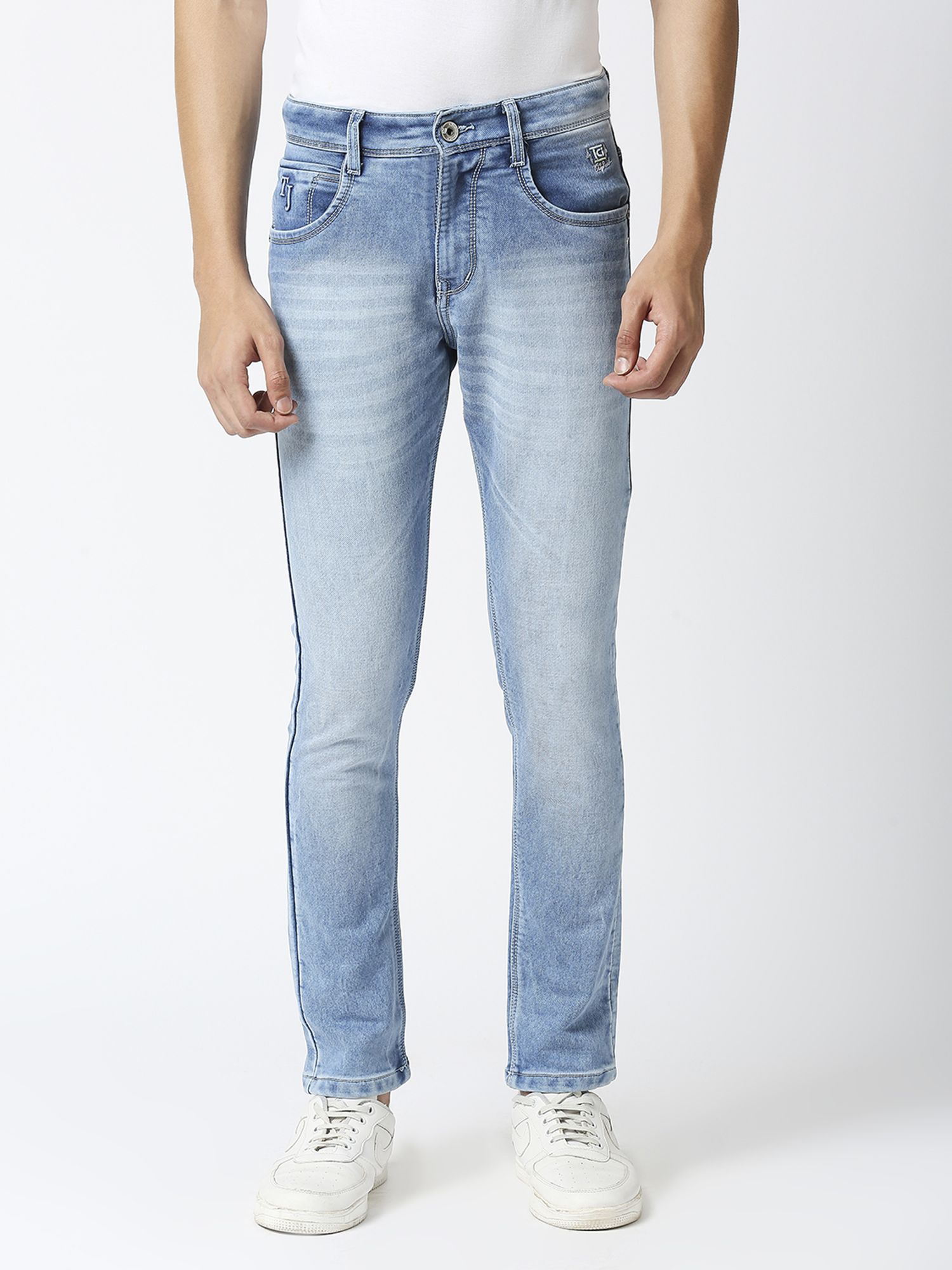 TCI Men Slim Fit Low Distress Heavy Fade Jeans-picture-25