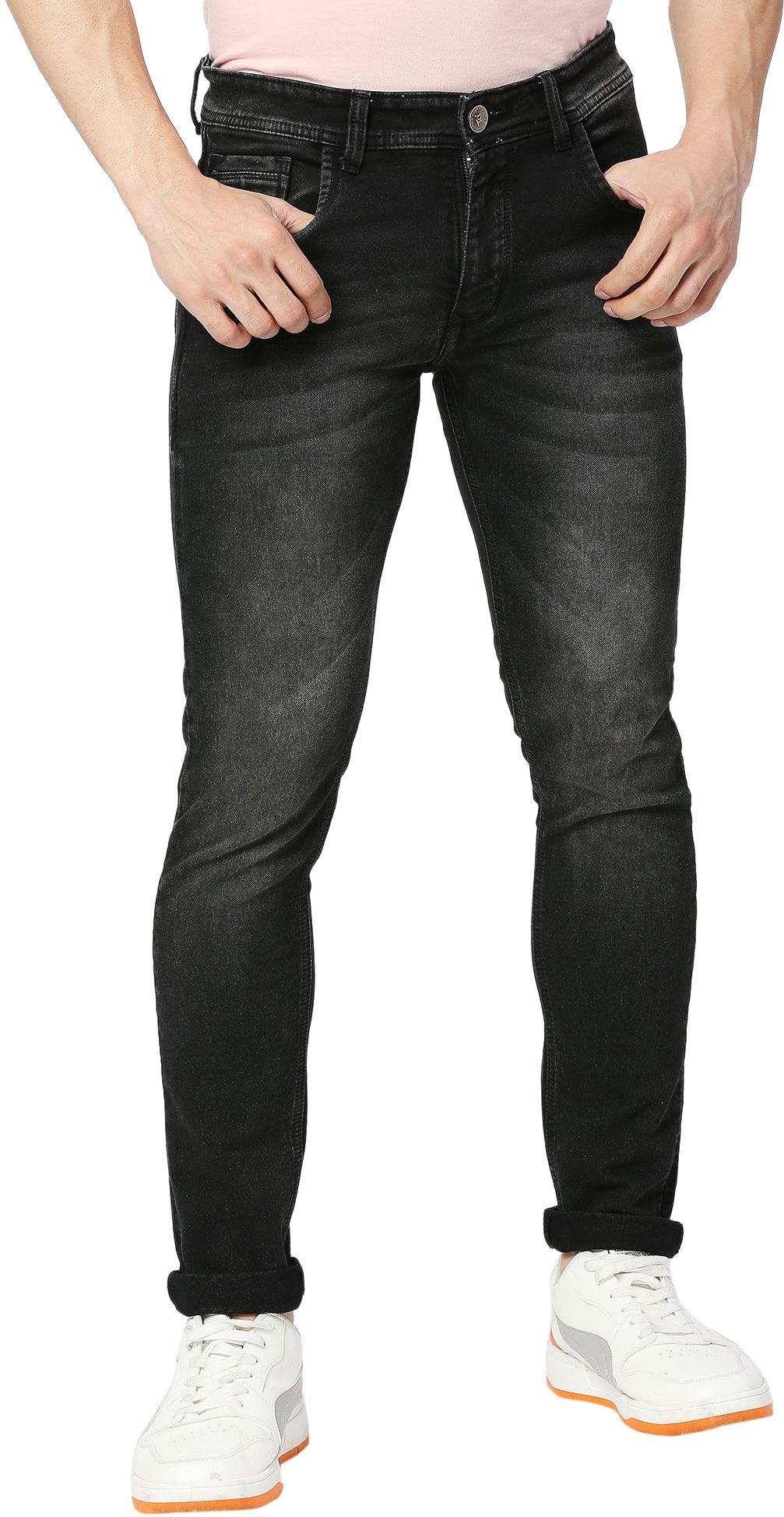 TCI Men Slim Fit Low Distress Light Fade Jeans-picture-41