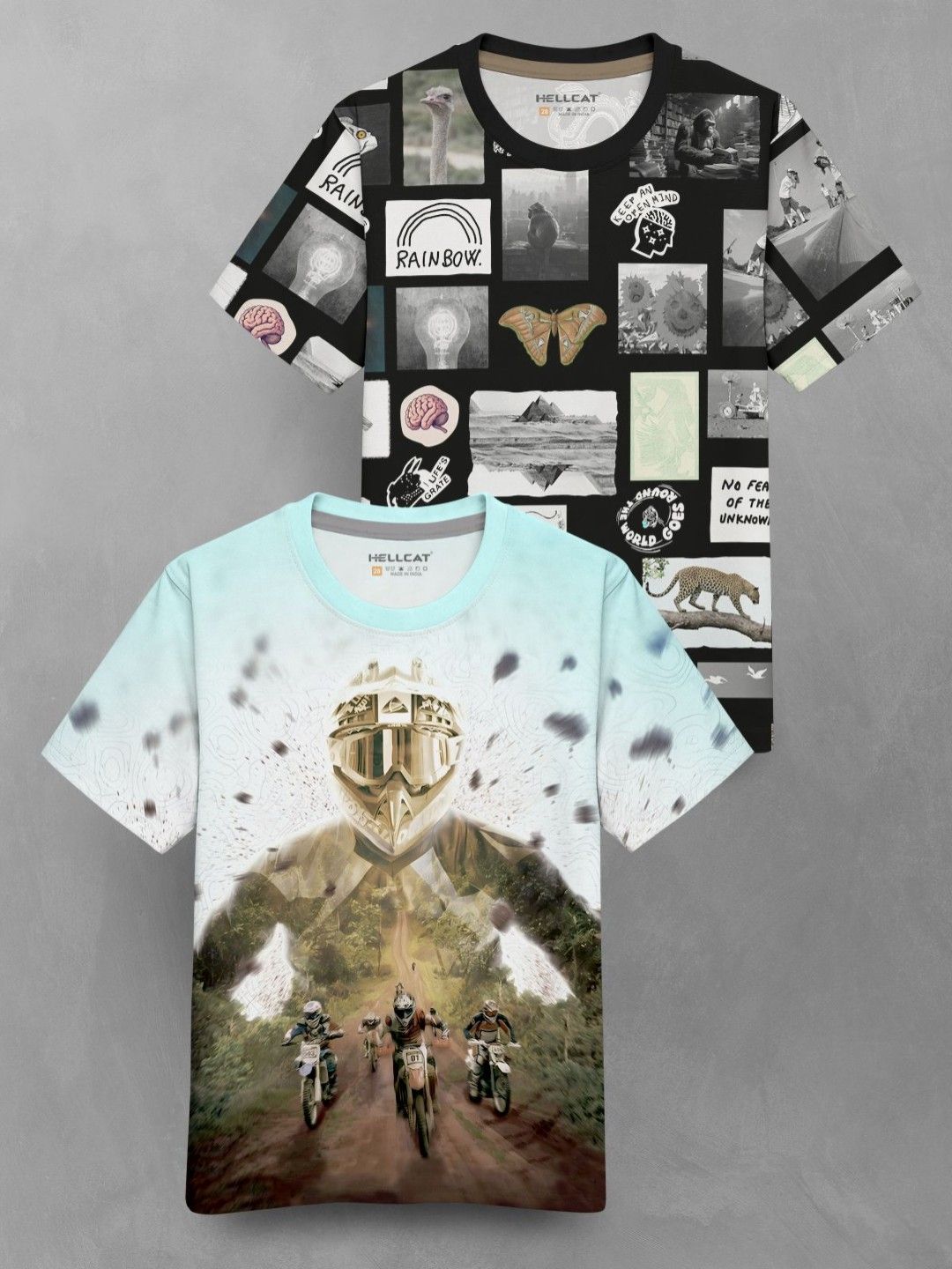 HELLCAT Boys 2 Printed Applique T-shirt-picture-16