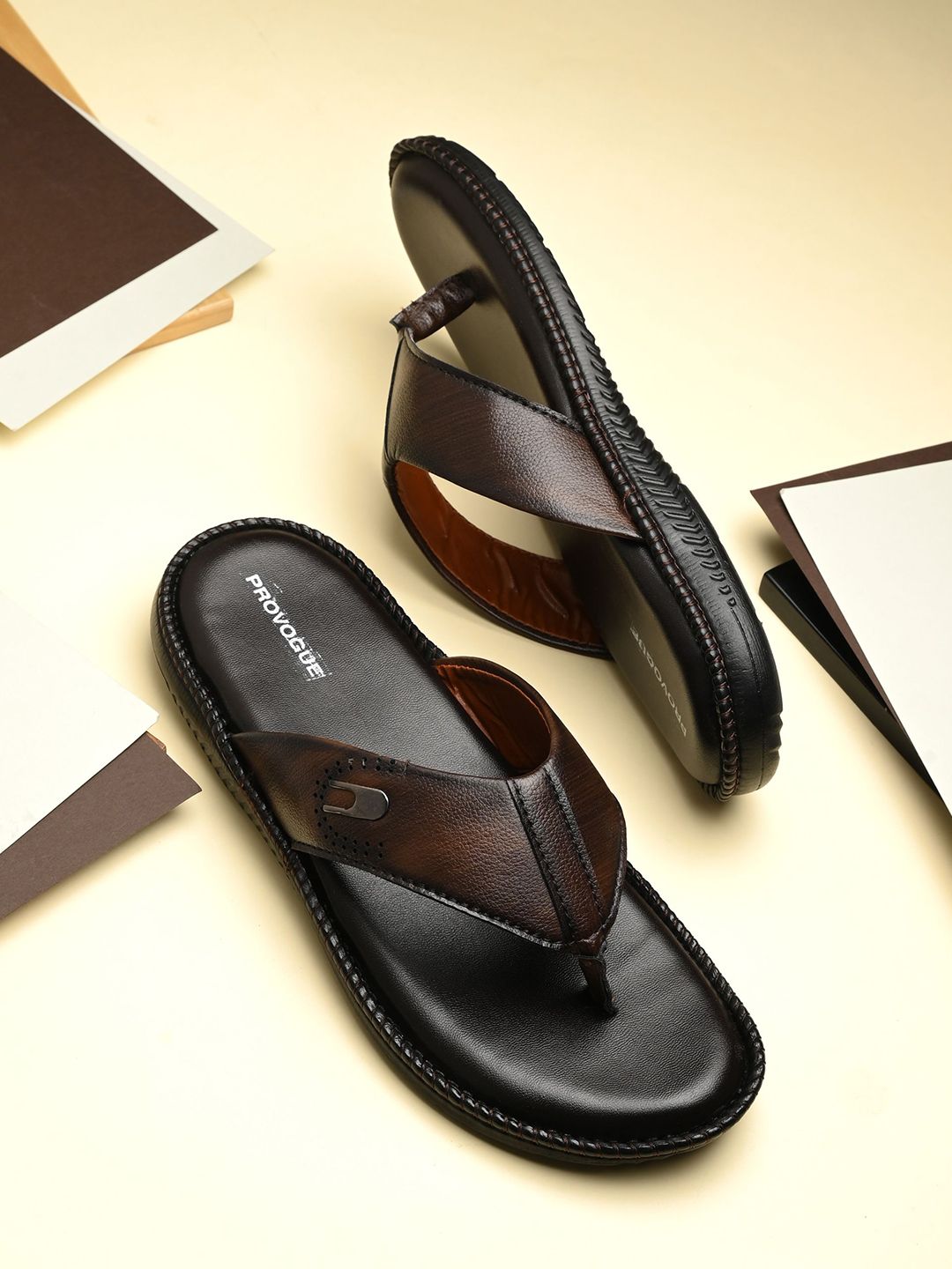 Provogue Men PU Comfort Sandals-image-5