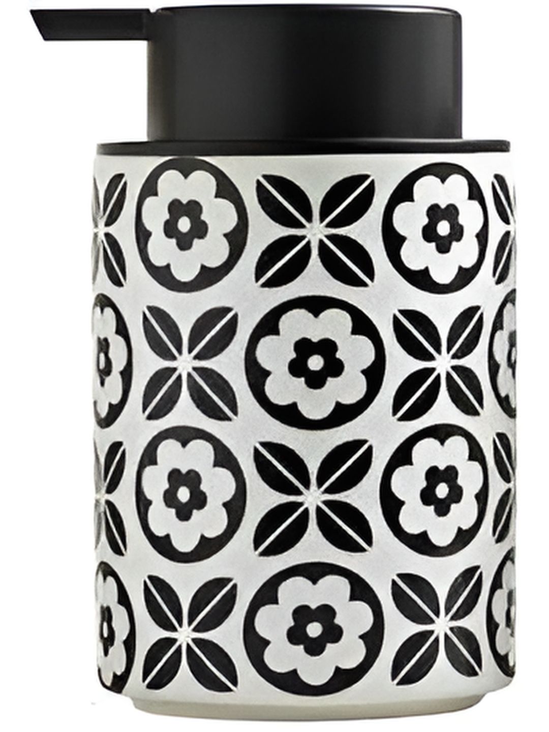 FabSeasons Black & White Abstract Ceramic Soap Dispenser-image-33
