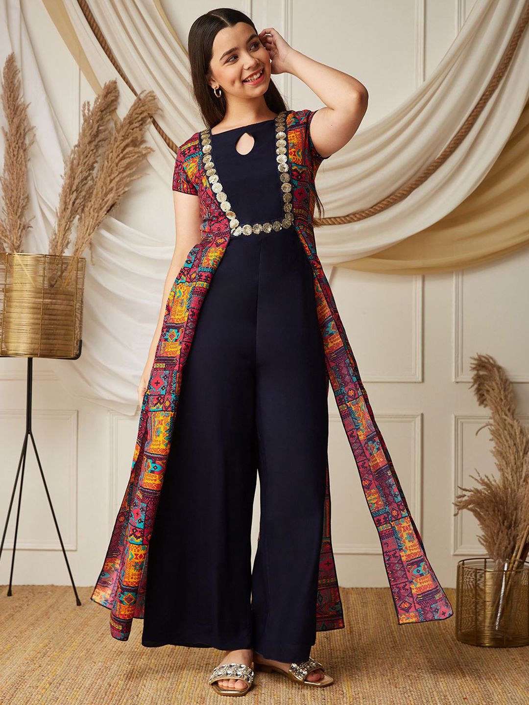 BAESD Girls Printed Basic Jumpsuit