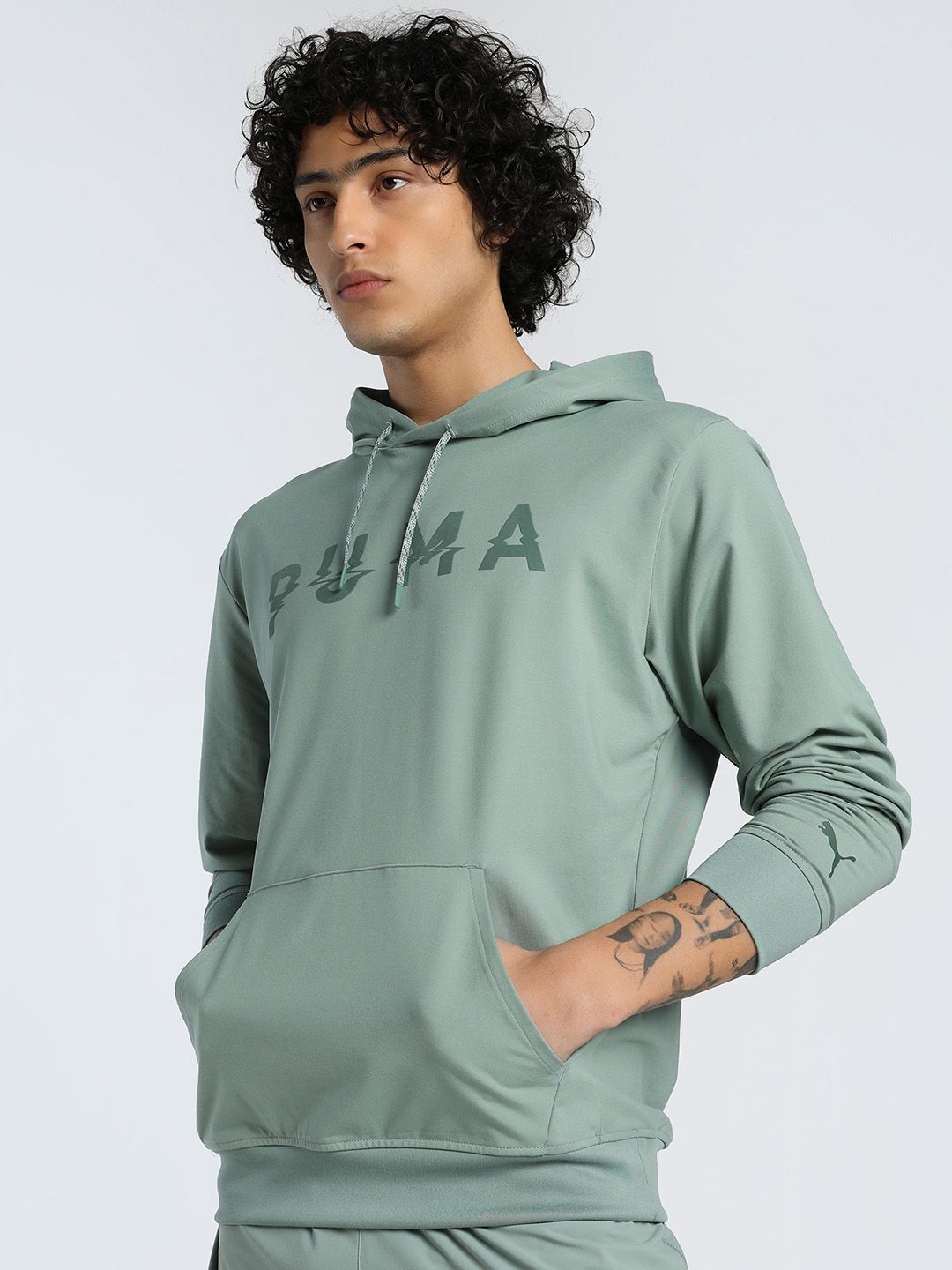 Boys Full Sleeve Printed Hooded Sweatshirt