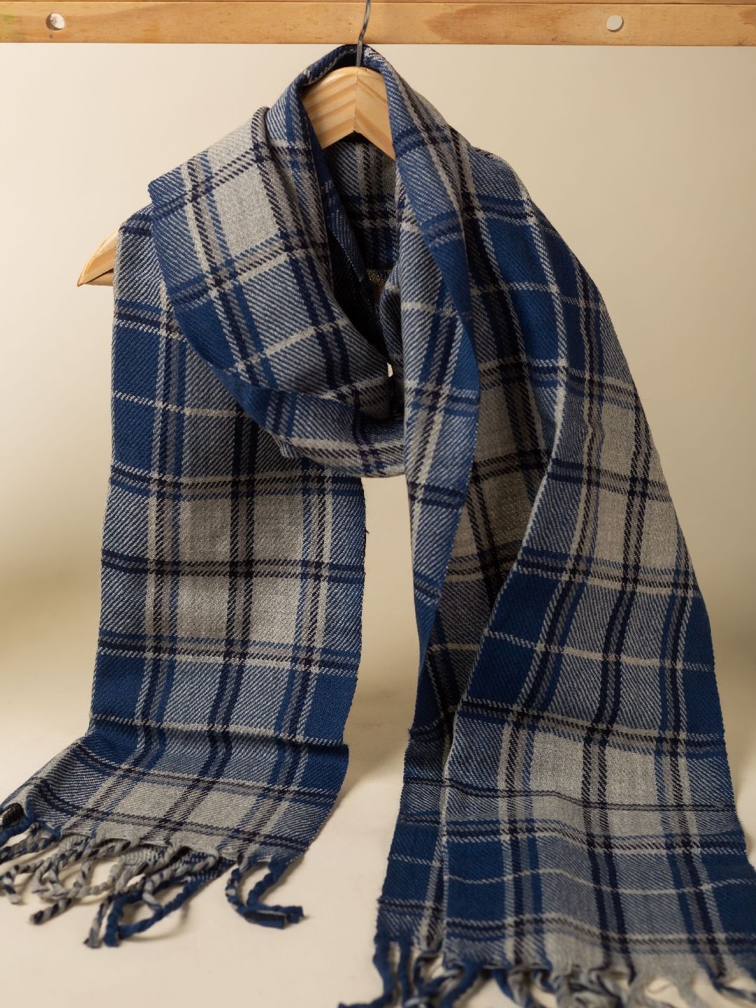 KUSVAA Unisex Checked Merino Wool Mufflers-picture-38