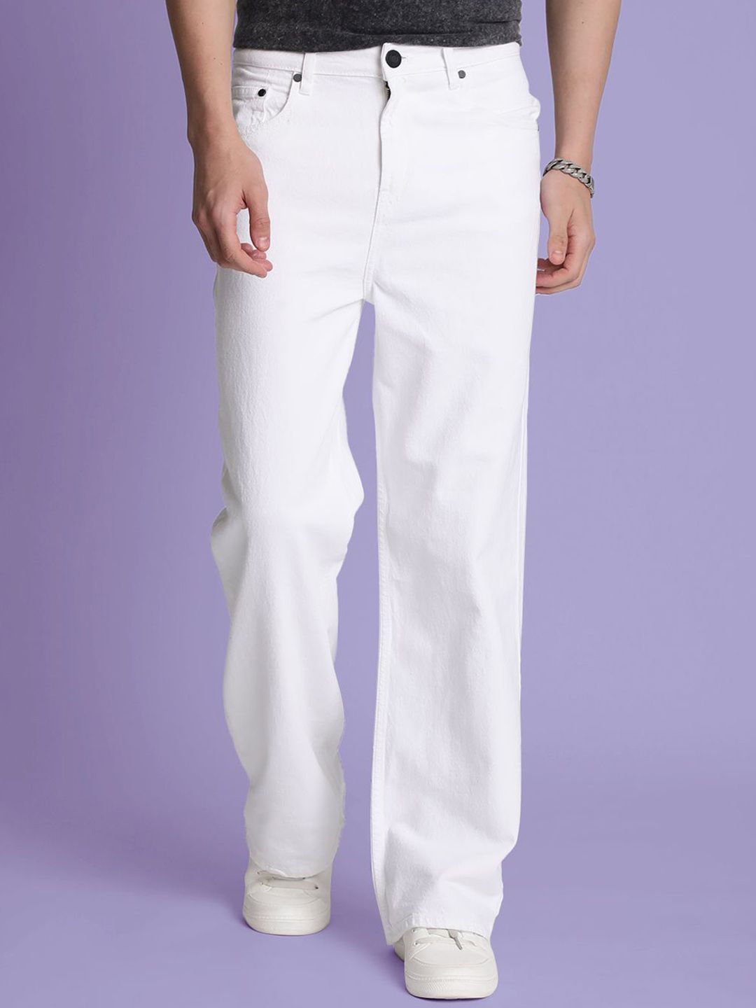 Bene Kleed Men Wide Leg High-Rise Jeans-image-31
