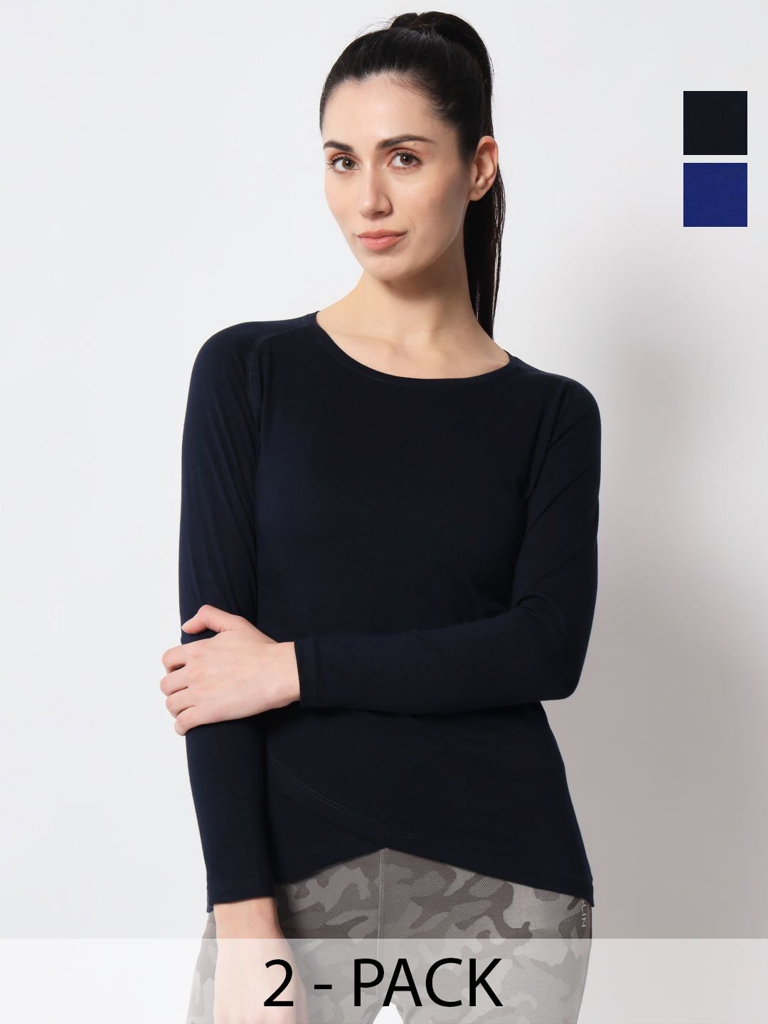 appulse Women 2 Pure Cotton Raw Edge Slim Fit T-shirt-picture-22