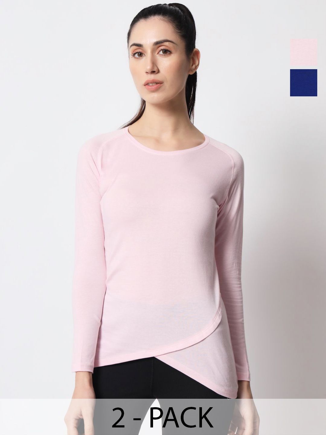 appulse Women 2 Pure Cotton Raw Edge Slim Fit T-shirt-picture-25