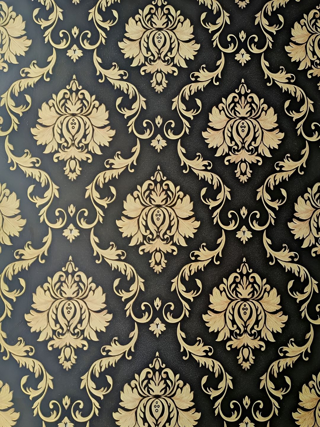 ANNA CREATIONS Beige & Black Printed Waterproof Self-Adhesive Wallpaper-image-23