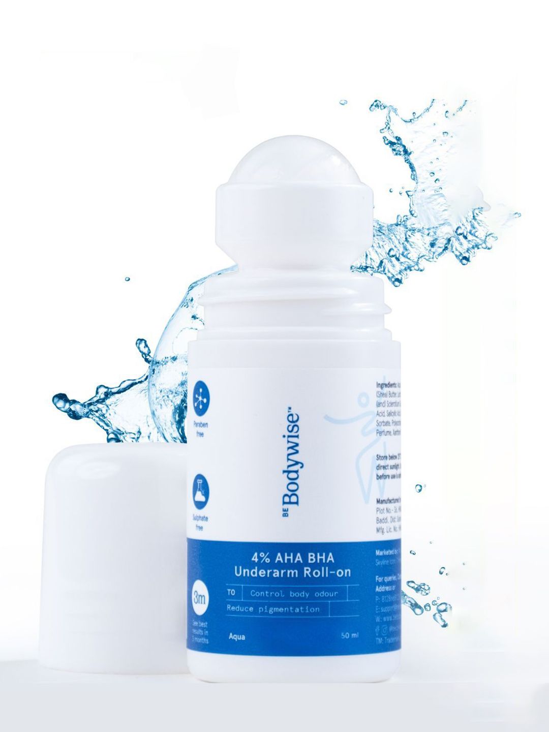 Be Bodywise 4% AHA BHA Underarm Roll On - 50 ml-picture-49