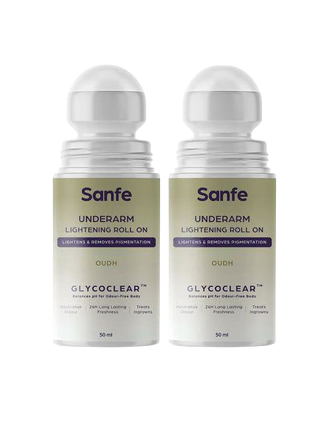 Sanfe Set of 2 Oudh Underarm Lightening Roll On - 50 ml Each-image-11