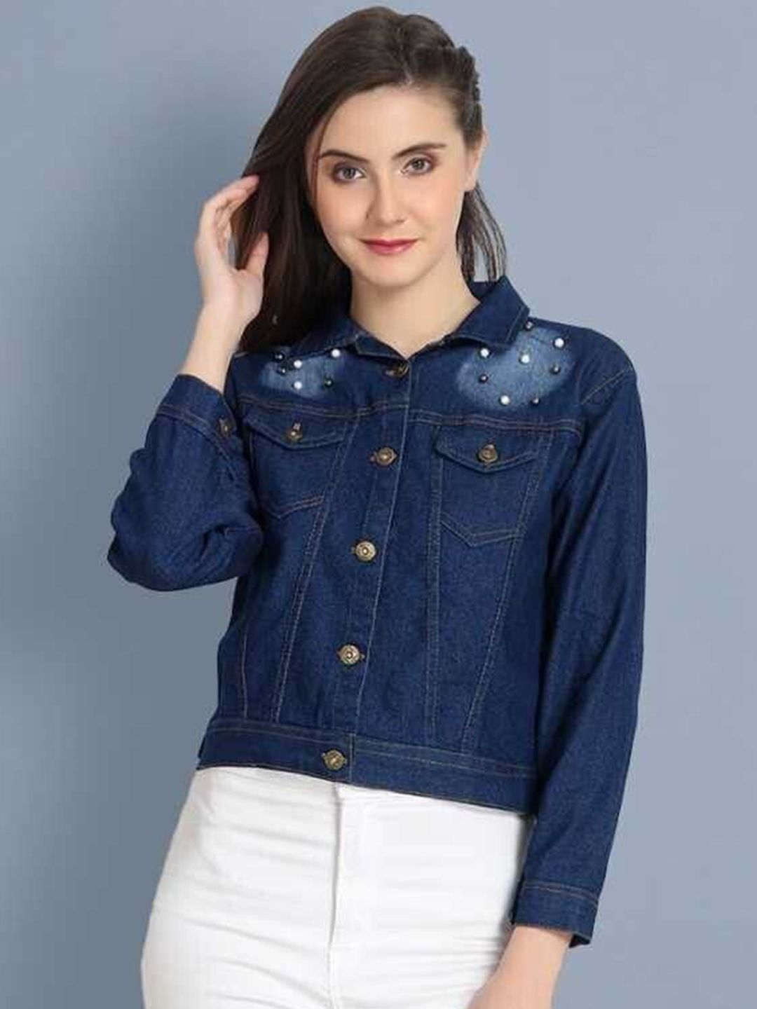 KASHIAN Women Denim Jacket-image-26
