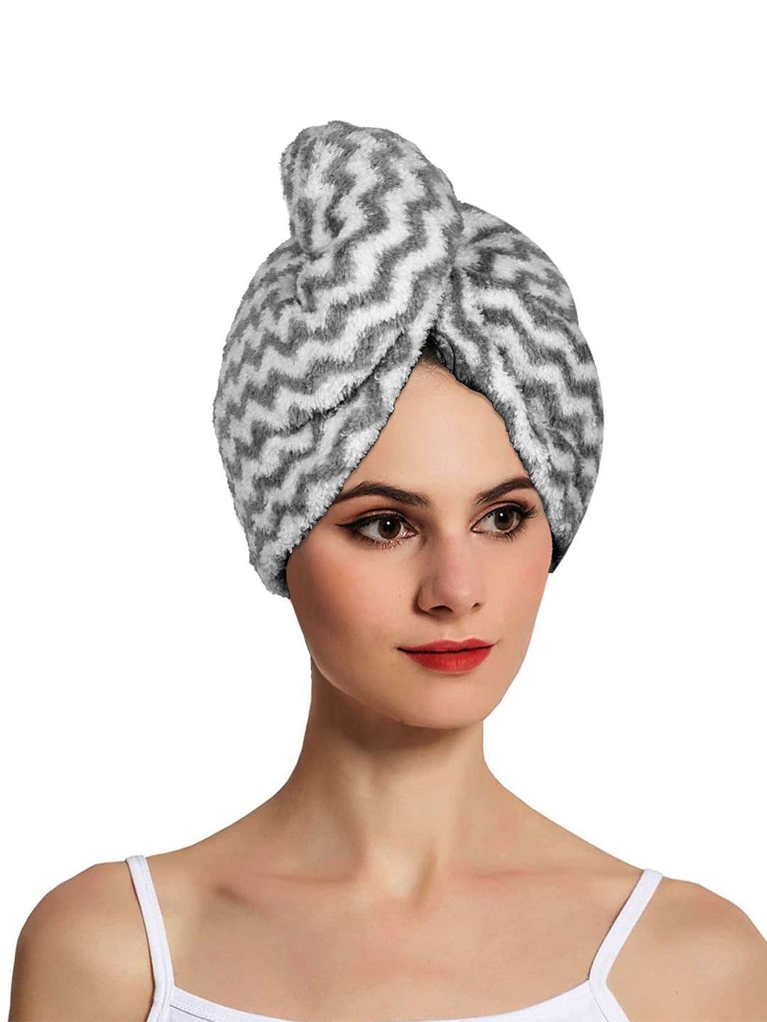 Kuber Industries Grey & White Striped Microfiber 380 GSM Bath Towel-picture-42