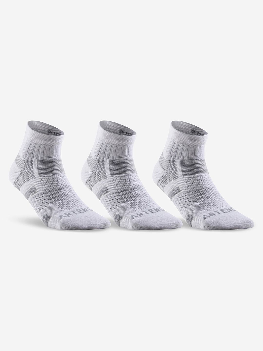 Artengo By Decathlon Pack Of 3 Printed Cotton Ankle-Length Socks-picture-35