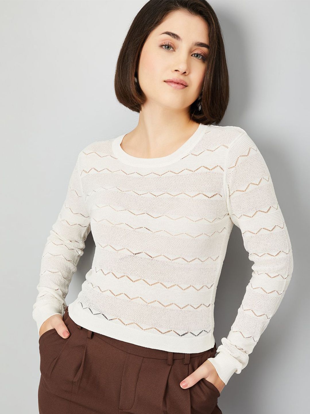 max Women Self Design Round Neck Top-picture-20