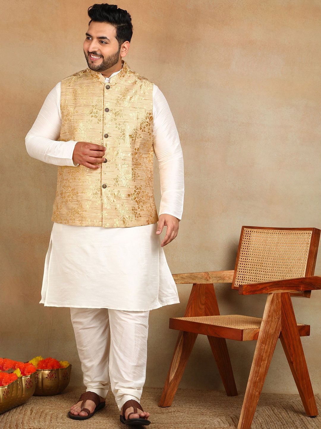 Sztori Woven Design Nehru Jacket-picture-52