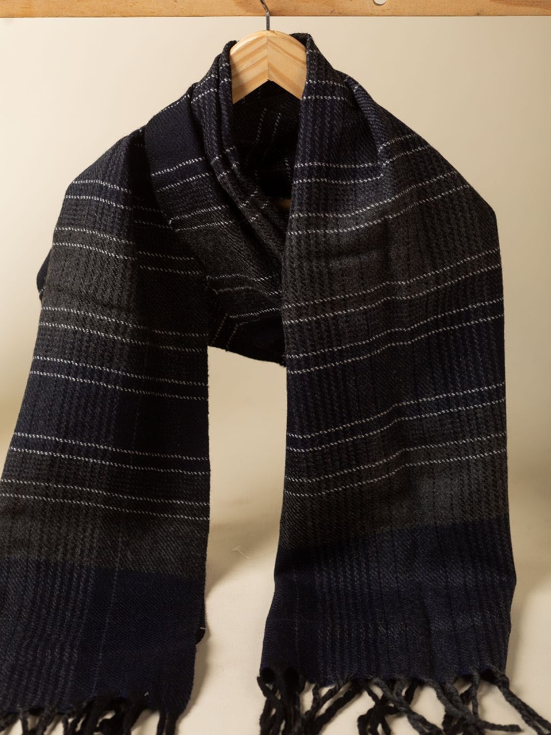 KUSVAA Unisex Striped Merino Wool Mufflers-picture-32