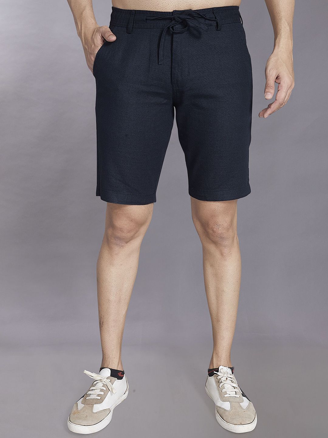 DIVISIVE Men Linen Shorts-picture-13