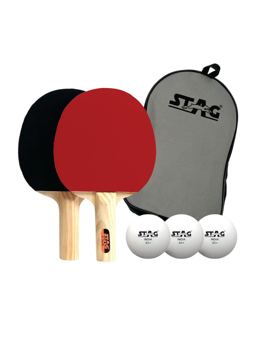 stag global STAG GLOBA 2 Wooden Table Tennis Racket & 3 Balls Set-picture-42