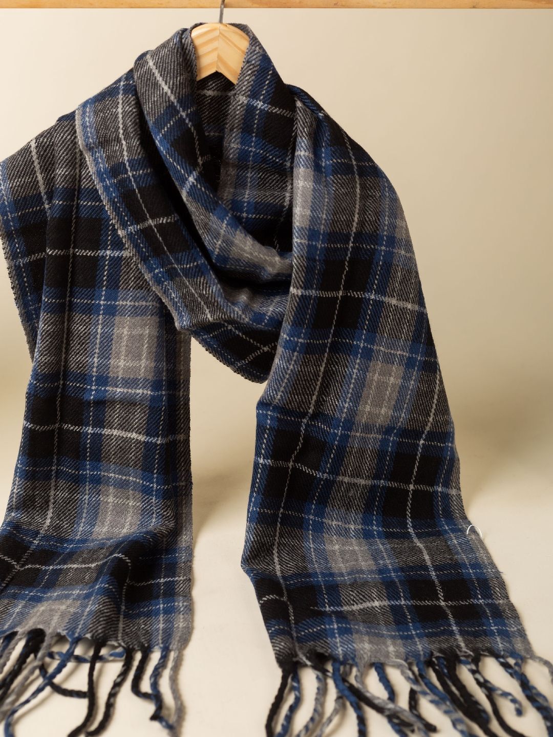 KUSVAA Unisex Checked Merino Wool Mufflers-picture-55