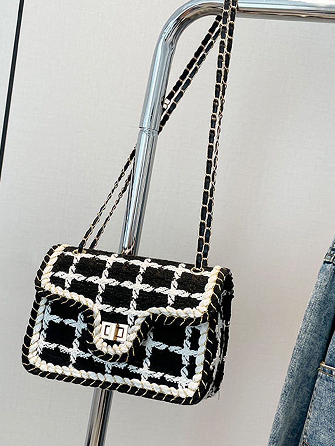 LULU & SKY PU Oversized Structured Shoulder Bag with Quilted-picture-18