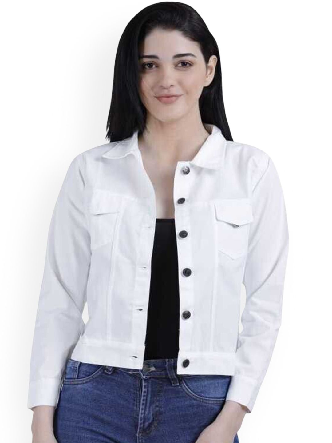 KASHIAN Women Denim Jacket with Embroidered-image-6