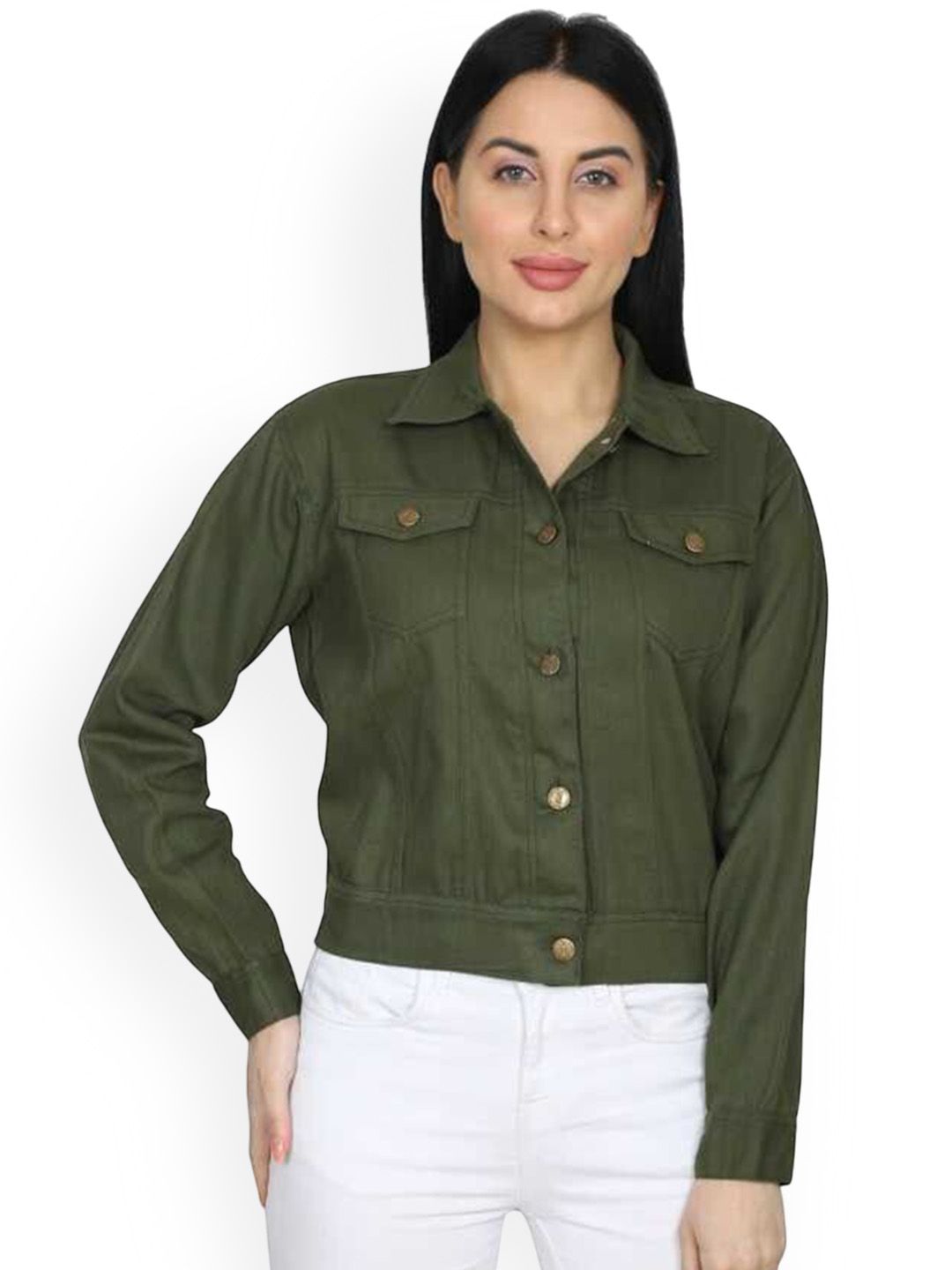 KASHIAN Women Denim Jacket with Embroidered-picture-24