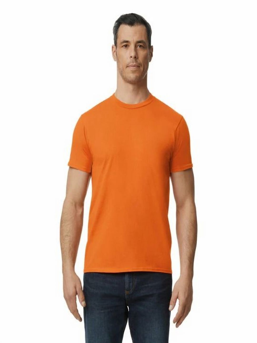 Gildan Men Solid Round Neck Cotton T-shirt-image-6