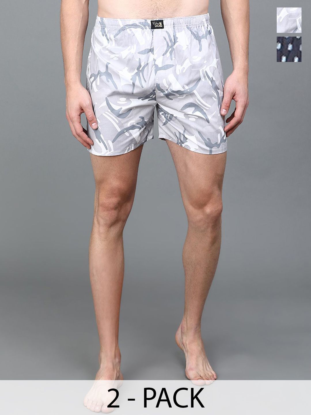 Urban Dog Pack of 2 Printed Cotton Boxers UDBX478-UDBX481-image-31
