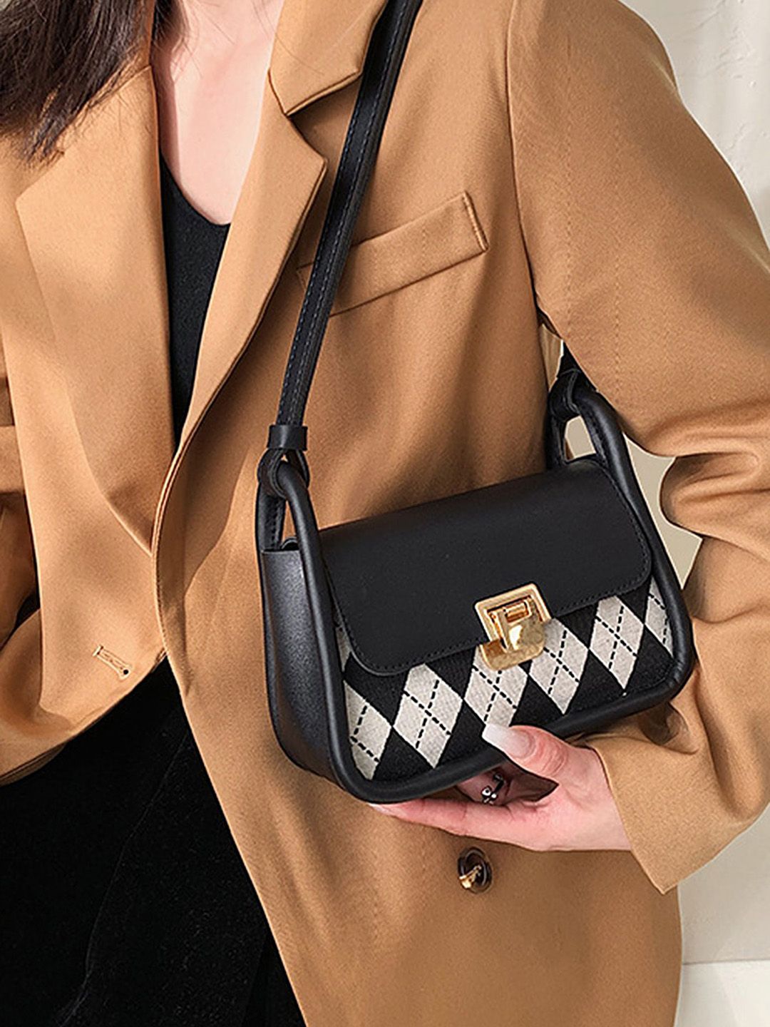 LULU & SKY PU Oversized Structured Shoulder Bag-image-24