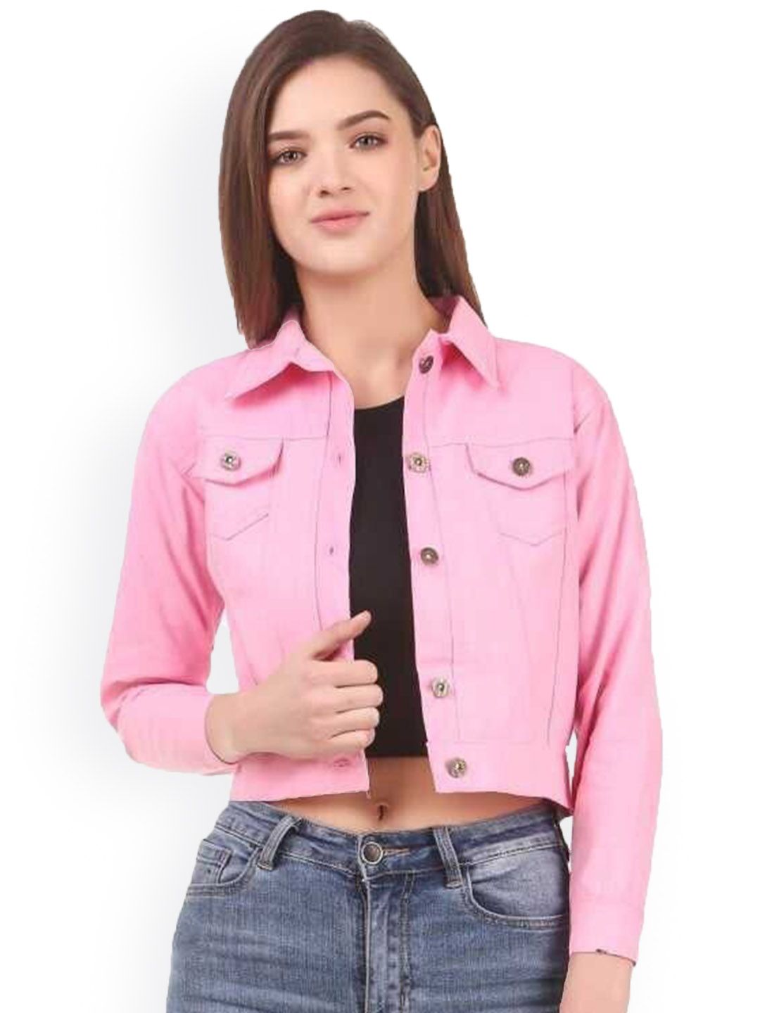 KASHIAN Women Denim Jacket with Embroidered-picture-1