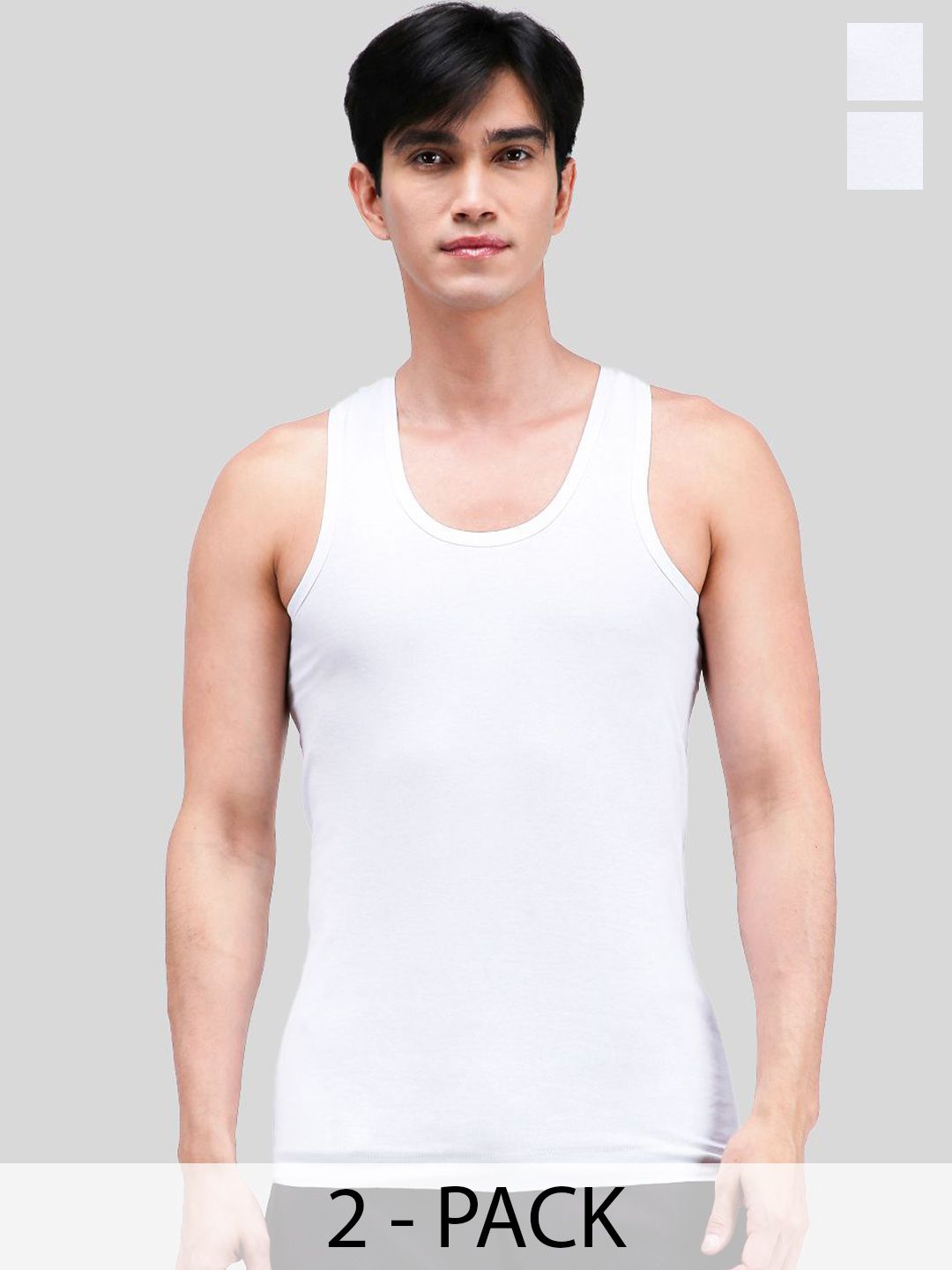AMUL COMFY Pack Of 2 Pure Cotton Undershirt Innerwear Vests AC-PLVESTWHTRN-WHT-XL-2PC-picture-36