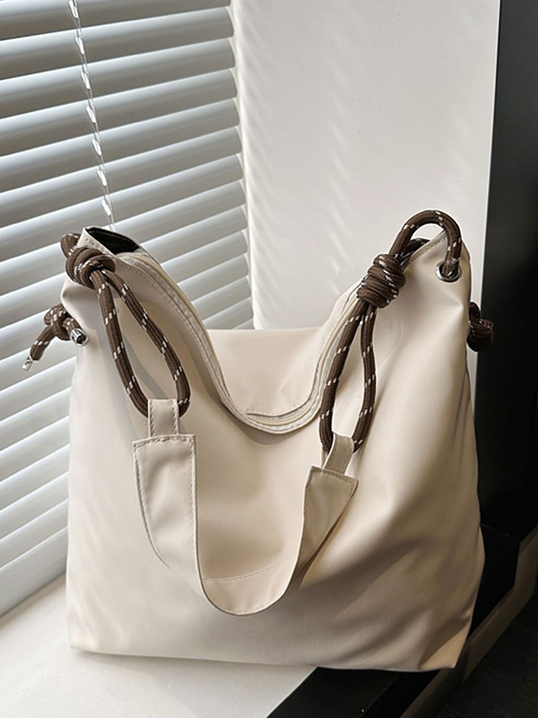 LULU & SKY Textured PU Structured Hobo Bag with Quilted-picture-52