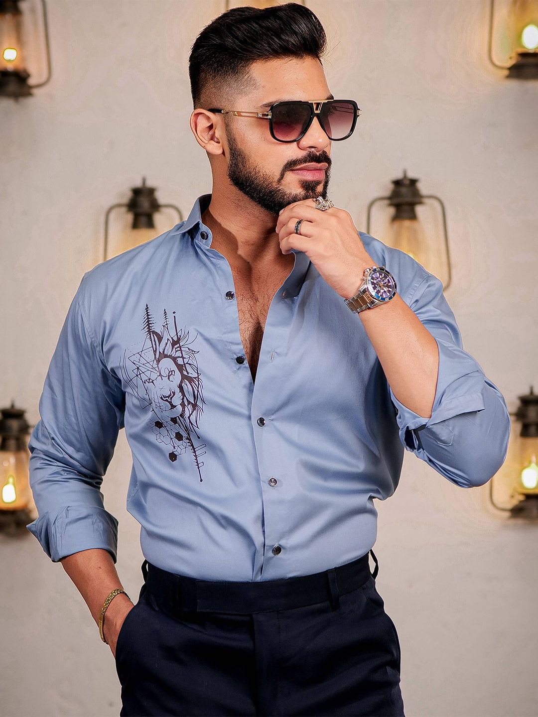 Foomer Men Standard Opaque Casual Shirt-picture-18