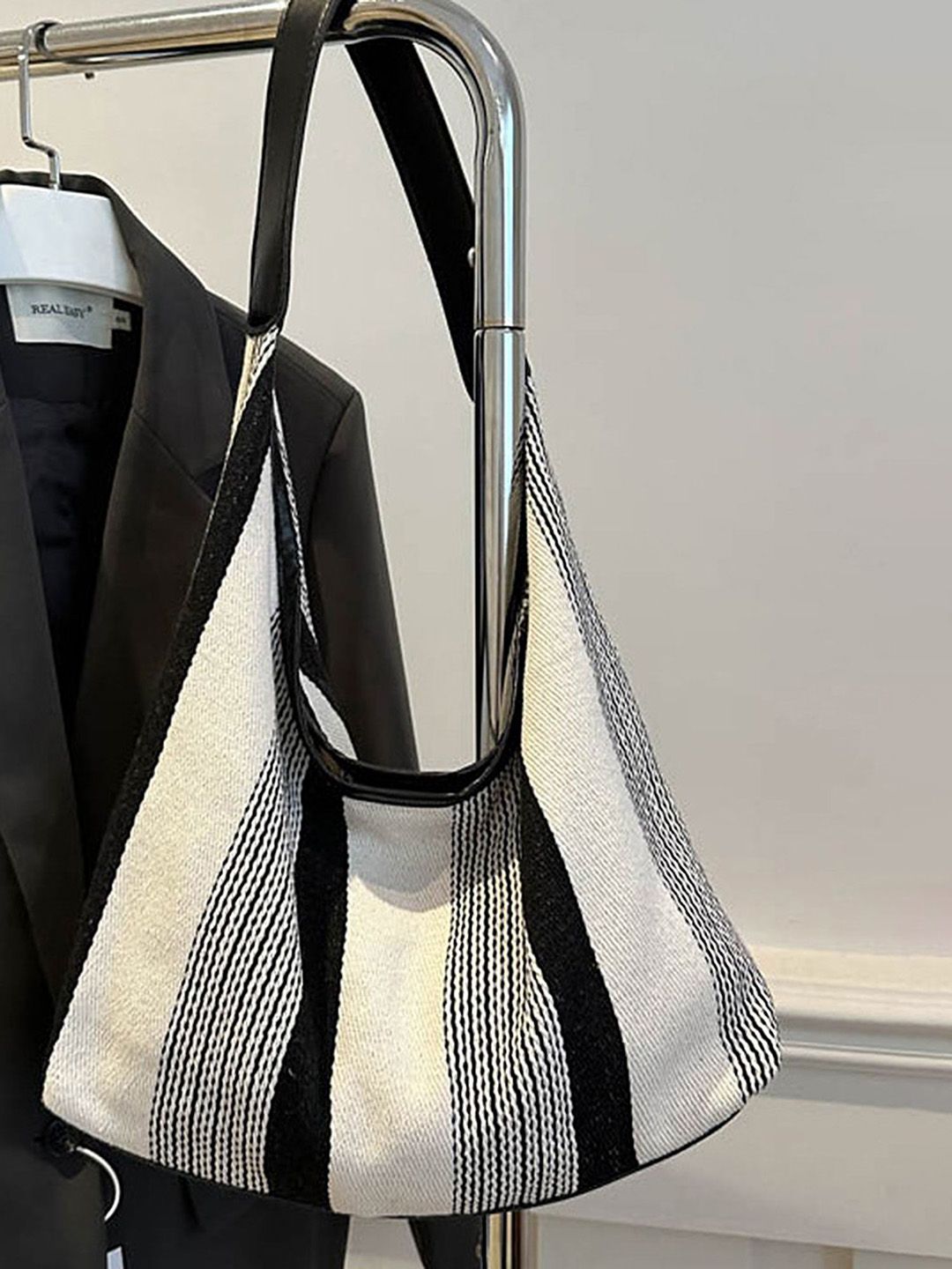 LULU & SKY Oversized Structured Hobo Bag with Applique-image-21