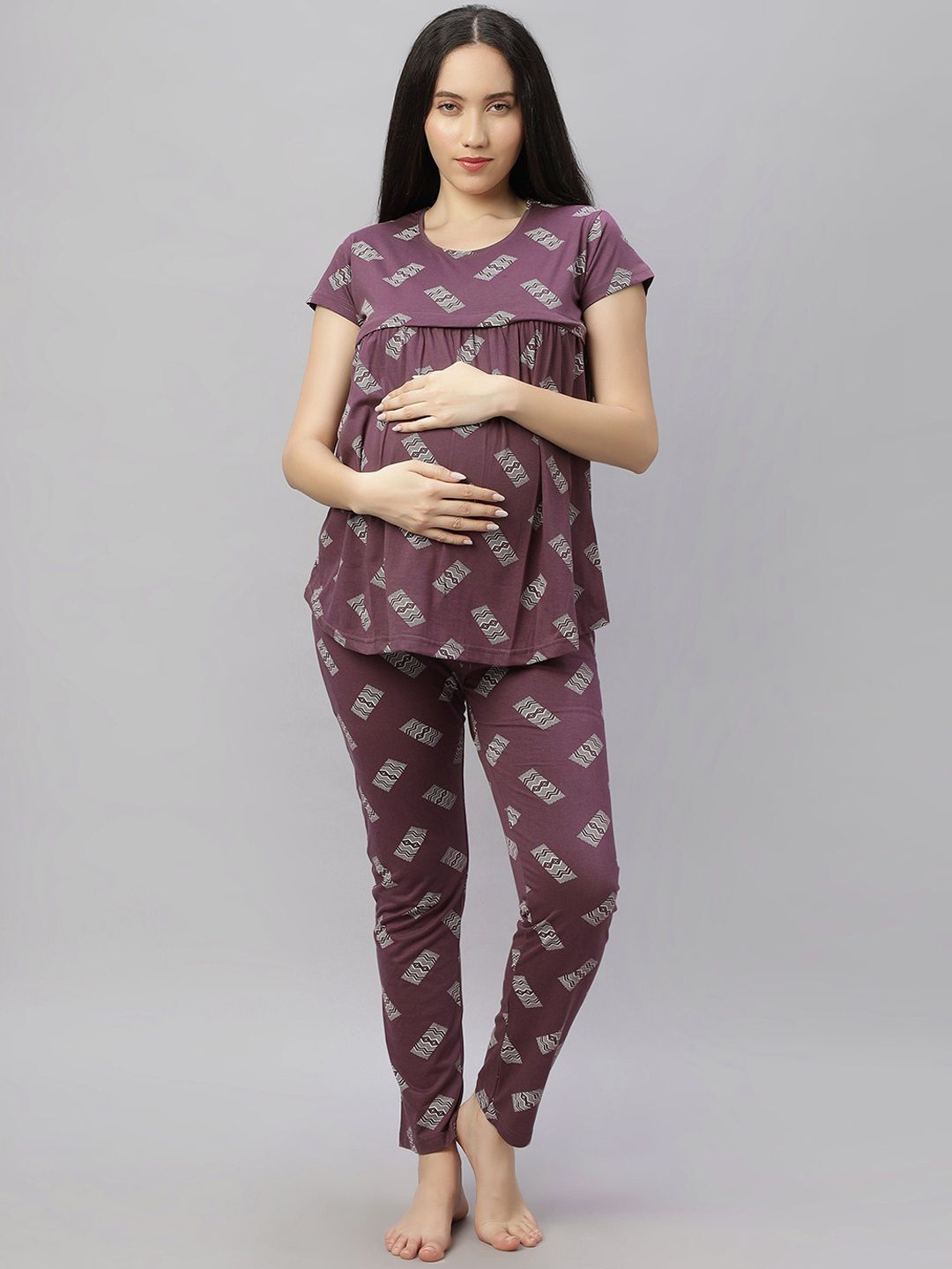 DZZO Women Printed Night suit-picture-37