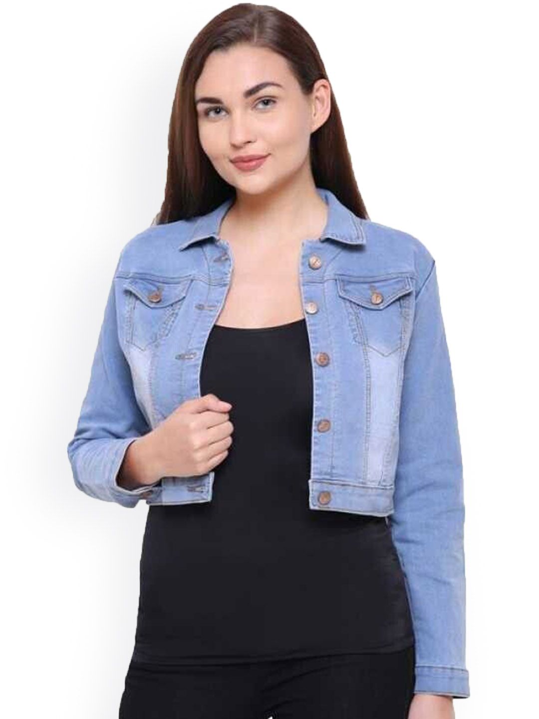 KASHIAN Women Denim Jacket with Patchwork-image-36