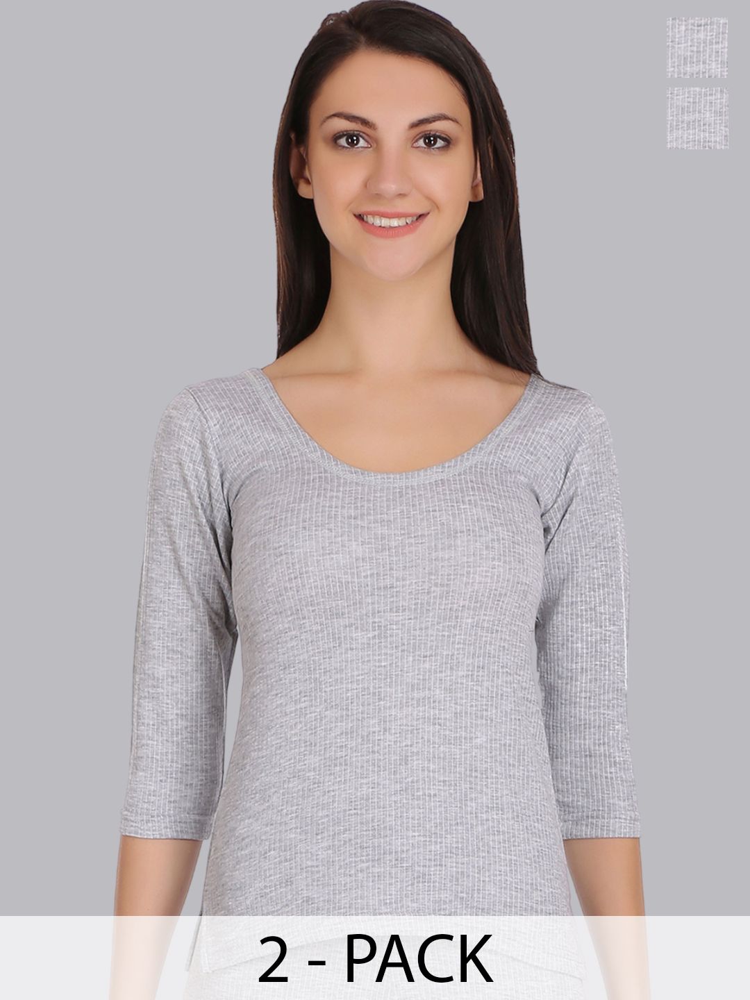 SELFCARE Pack Of 2 Ribbed Thermal Top-picture-10