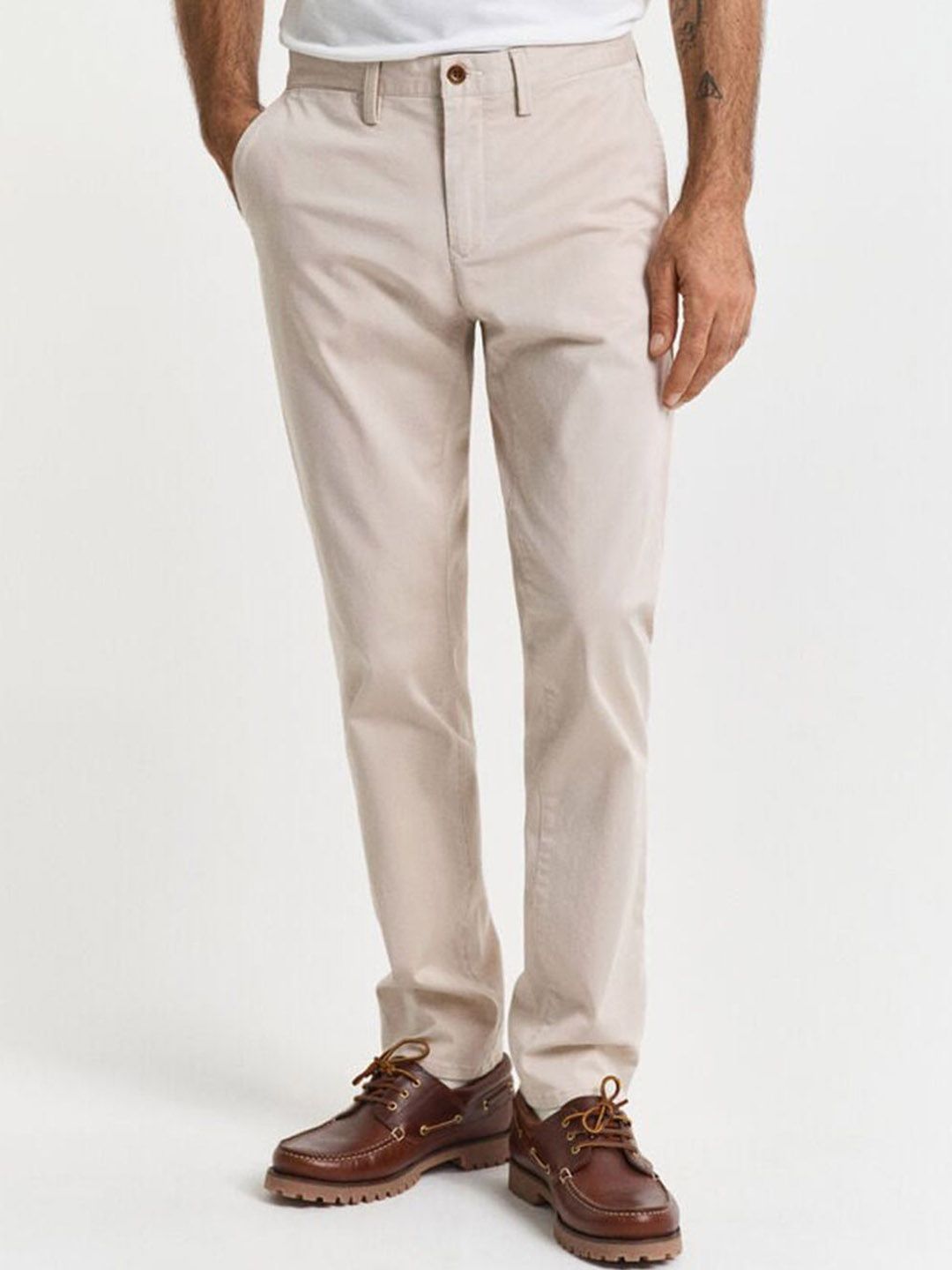 GANT Men Slim Fit Chinos Trousers-picture-18